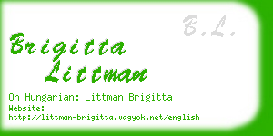brigitta littman business card